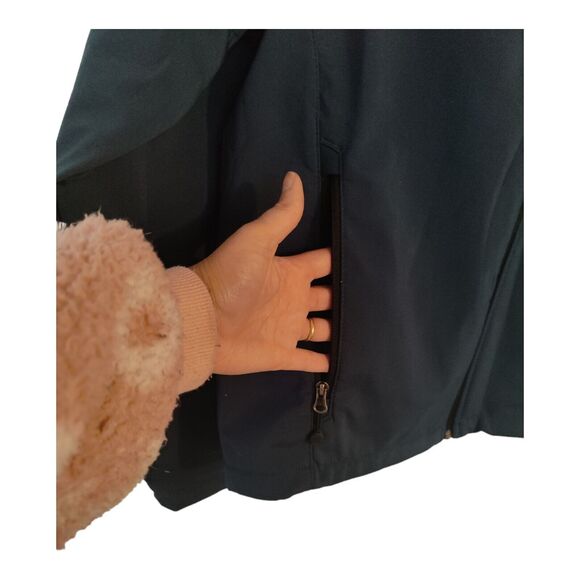 Windbreaker Fleece Lined Tahoe Pass Men's Blue Lightweight Jacket Size Medium M - Picture 5 of 10